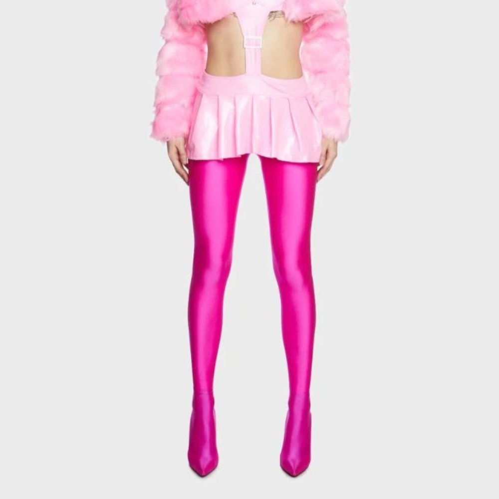 7.5 Azalea Wang Fuchsia Thigh High Pant Boot Stiletto Hot Pink Plus Size TayTay